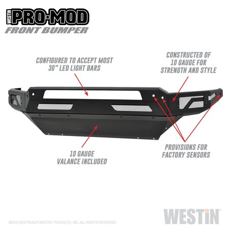 WESTIN Pro-Mod Front Bumper 58-41025